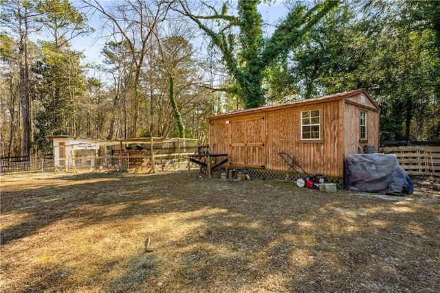 view of outbuilding