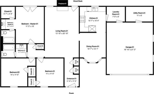5514 E Stoneway Ct, Villa Rica, GA 30180 - floor plan / room layout