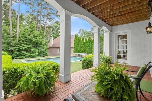 6440 Westchester Pl, Cumming, GA 30040 - view of patio featuring an outdoor pool