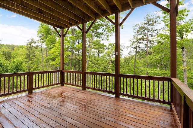 35 Bridgestone Way SE, Cartersville, GA 30120 - deck featuring a forest view
