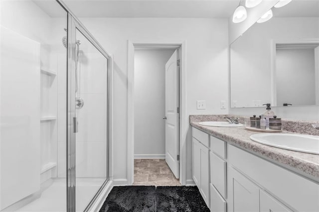 5668 Union Pointe Dr, Union City, GA 30291 - full bath with double vanity and a shower stall