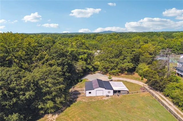 3842 Ernest W Barrett Pkwy SW, Marietta, GA 30064 - aerial view of property and surrounding area with a heavily wooded area
