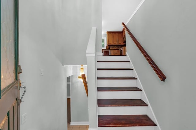 481 Patillo Rd, Stockbridge, GA 30281 - staircase featuring tile patterned floors