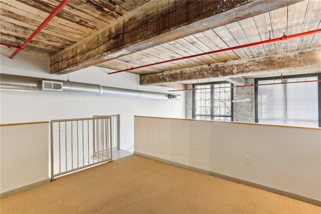 170 Boulevard Se E127, Atlanta, GA 30312 - unfurnished room with wood ceiling and carpet