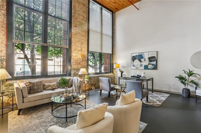 170 Boulevard Se E127, Atlanta, GA 30312 - community lobby with a towering ceiling and wooden ceiling