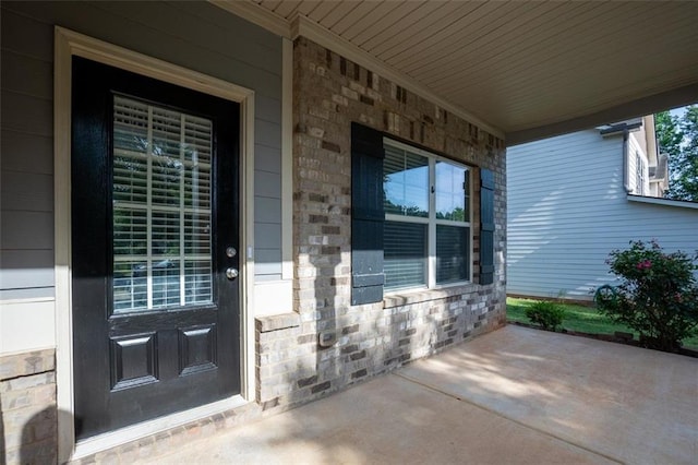9120 Alden Dr, Locust Grove, GA 30248 - property entrance with a porch and stone siding