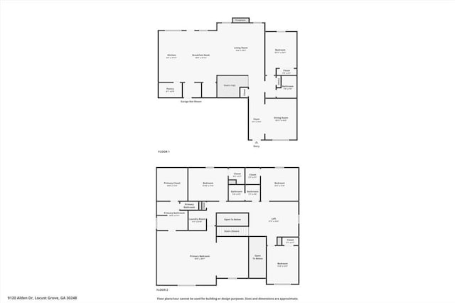 9120 Alden Dr, Locust Grove, GA 30248 - home floor plan