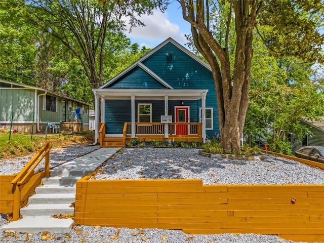 view of front of house featuring a porch