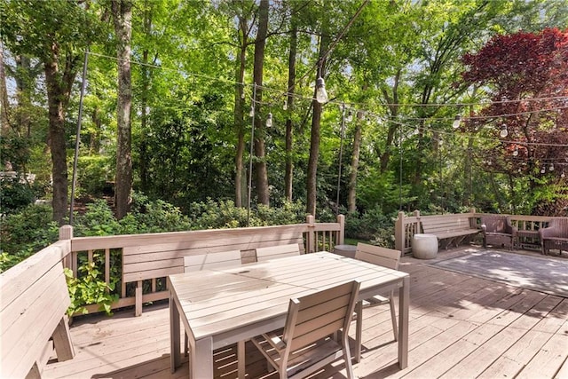 999 Seaboard Ave NW, Atlanta, GA 30318 - wooden terrace featuring outdoor dining space
