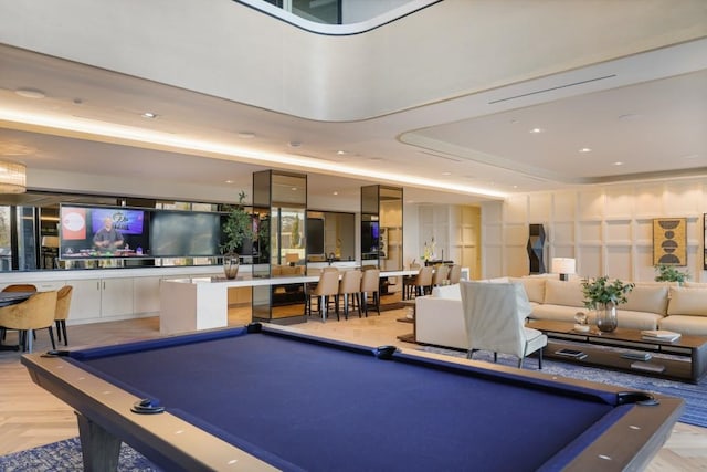 2425 Peachtree Rd NE Unit 903, Atlanta, GA 30305 - playroom featuring billiards and recessed lighting