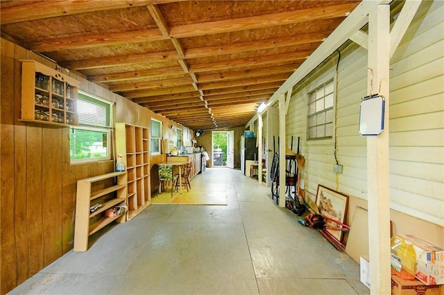 view of horse barn