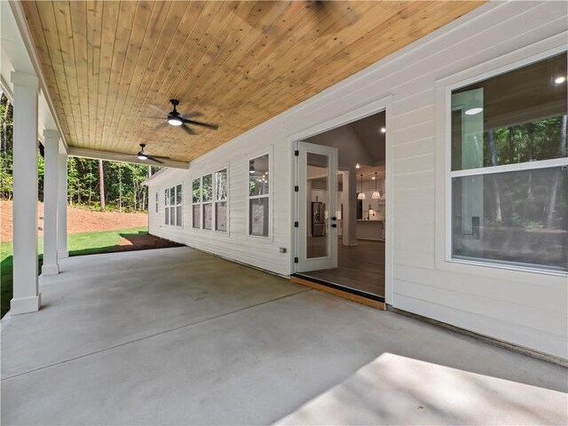 2335 Azalea Dr, Loganville, GA 30052 - view of patio featuring a ceiling fan
