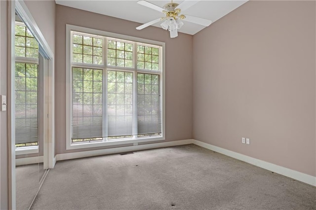 267 Starcross Ln, Jasper, GA 30143 - carpeted empty room featuring baseboards and a ceiling fan