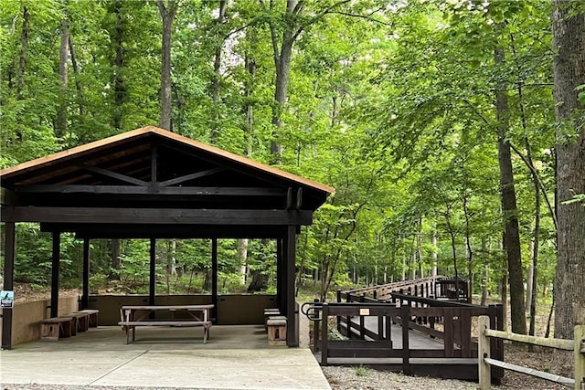 267 Starcross Ln, Jasper, GA 30143 - surrounding community with a view of trees, a gazebo, and a deck