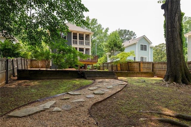 2876 White Oak Dr, Decatur, GA 30032 - fenced backyard featuring a wooden deck