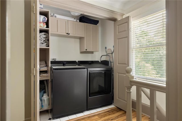 2876 White Oak Dr, Decatur, GA 30032 - laundry room featuring washing machine and clothes dryer and light wood-style flooring