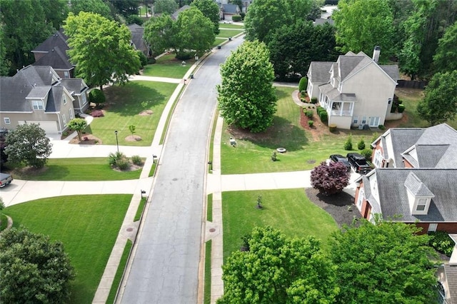 aerial view of residential area