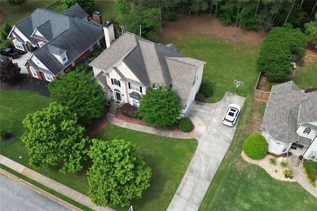 aerial view of property and surrounding area