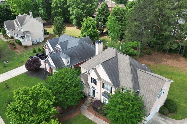 aerial view of property and surrounding area