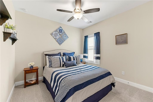 3735 Westhaven Dr, Cumming, GA 30040 - bedroom with carpet floors and ceiling fan
