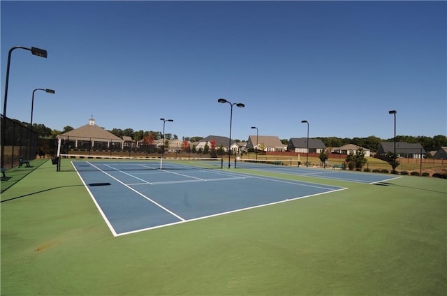 3735 Westhaven Dr, Cumming, GA 30040 - view of tennis court featuring a residential view