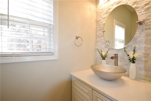 bathroom with vanity