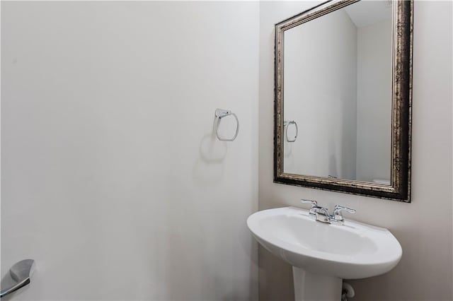 bathroom with a sink