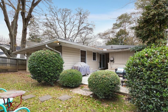 view of back of property