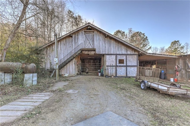 view of barn