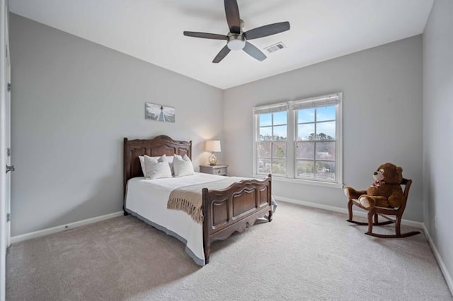 12603 Itaska Walk, Milton, GA 30004 - bedroom with light carpet, baseboards, and ceiling fan