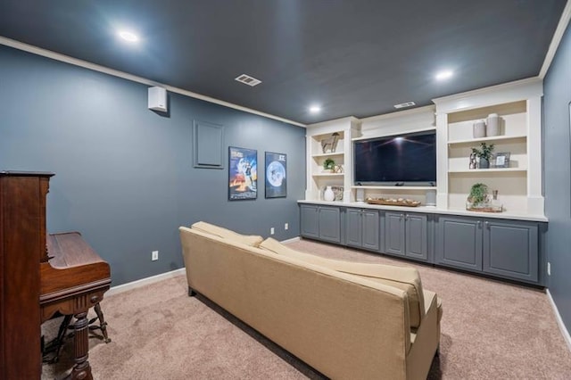 12603 Itaska Walk, Milton, GA 30004 - carpeted living area featuring baseboards and recessed lighting