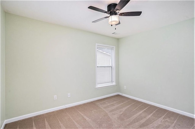 157 Spur Ln, Hiram, GA 30141 - carpeted empty room with baseboards and ceiling fan
