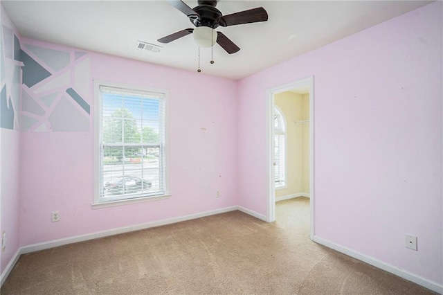 157 Spur Ln, Hiram, GA 30141 - carpeted spare room with baseboards and ceiling fan
