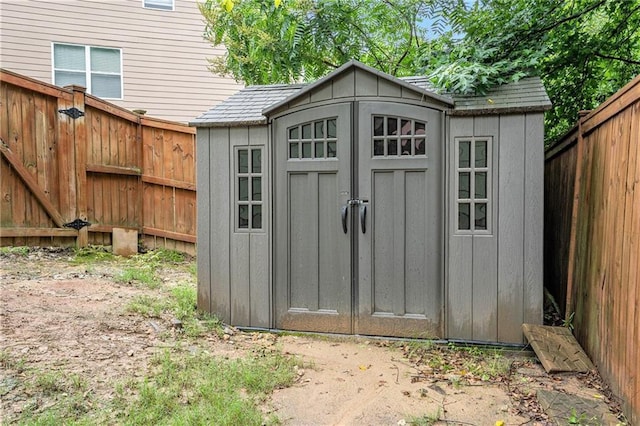 157 Spur Ln, Hiram, GA 30141 - view of shed with a fenced backyard