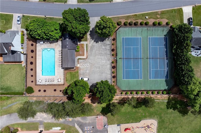 11569 Finley St, Suwanee, GA 30024 - bird's eye view of a pool