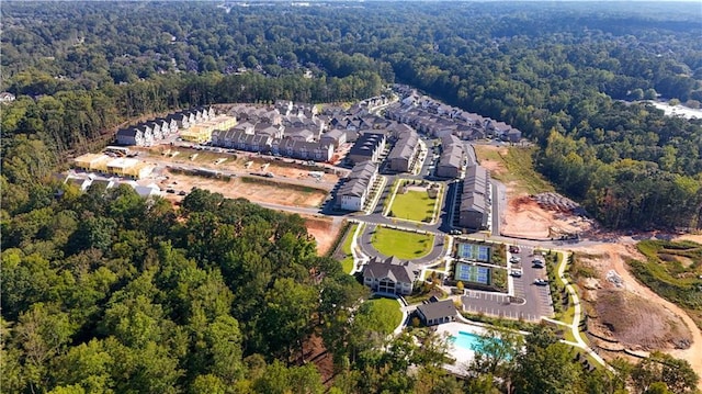 4918 Sudbrook Way Unit 252, Peachtree Corners, GA 30092 - birds eye view of property with a view of trees