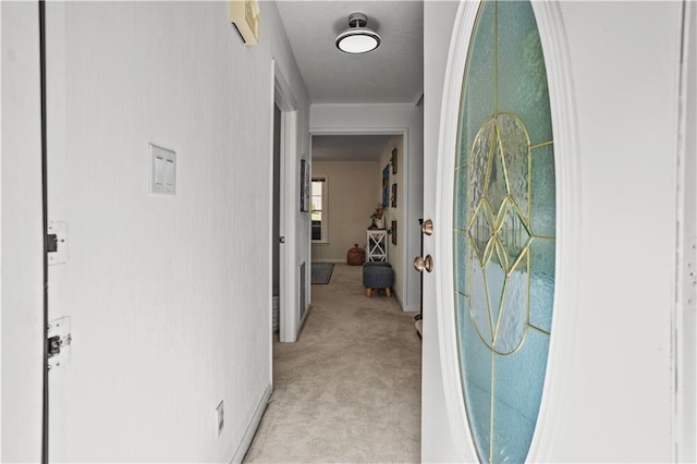 2621 Pass Cir, Gainesville, GA 30506 - hall featuring light carpet and baseboards