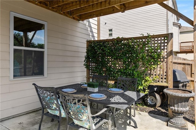 5240 Bristlecone Pine Way, Cumming, GA 30040 - view of patio featuring outdoor dining area and a grill