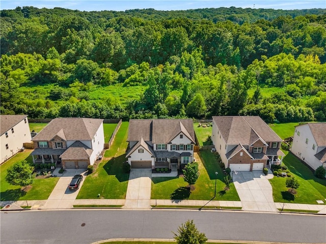 5240 Bristlecone Pine Way, Cumming, GA 30040 - aerial view of residential area with a forest