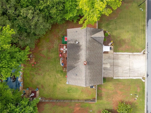 view from above of property