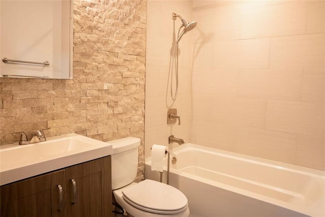 3050 Baymount Dr, Lawrenceville, GA 30043 - bathroom with washtub / shower combination and vanity