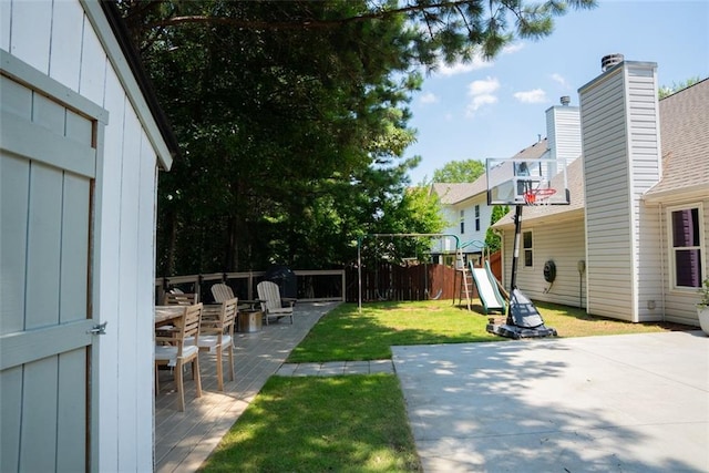 3050 Baymount Dr, Lawrenceville, GA 30043 - view of yard with a playground, a patio, and a residential view