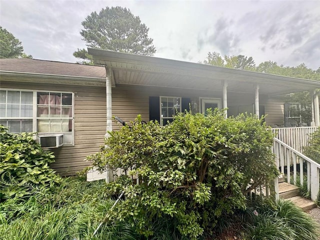 view of side of property