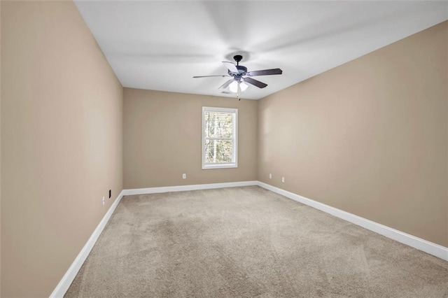 4499 Bellemeade Dr, Douglasville, GA 30135 - unfurnished room with light colored carpet, ceiling fan, and baseboards