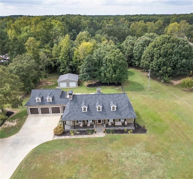 birds eye view of property