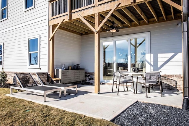 4720 Montane St, Cumming, GA 30028 - view of patio / terrace featuring ceiling fan