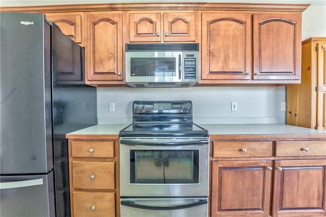 kitchen featuring appliances with stainless steel finishes