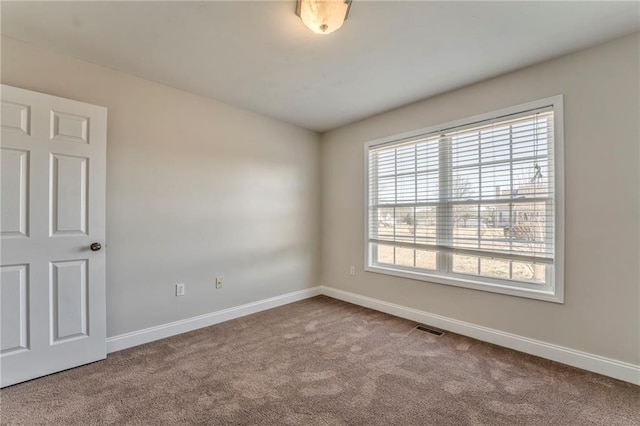 view of carpeted empty room