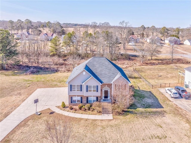 birds eye view of property