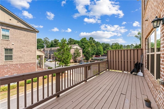 350 Provenance Dr, Atlanta, GA 30328 - wooden deck with a residential view